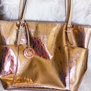 MK rose gold tote